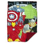 H8-gdux-u337 Marvel New Avengers Mink To Sherpa Blanket Official 778267113237