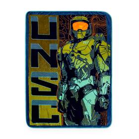 Hal60127 Halo Unsc Master Chief Micro Plush Fleece Throw Blanket 45 X 60 Inches
