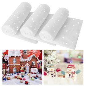 Hankrsstop 733490711438 3 Pack Snow Blanket Roll- Fake Blankets 8ftx3ft In Each For C