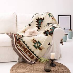 Haowenuan 313028319307 Aztec Throw Blanket Southwestern Decor - Boho Bohemian Native America