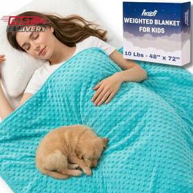 Hazli 744110549317 Super Soft Weighted Blanket For Kids With Removable Cover - Children Heavy Blank