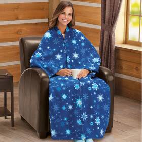 48753 Hdfl Snowflake Wearable Blanket Warm Soft Fleece Robe Zipper Cuddle Wrap 62 Inch X 66 48753 Hdfl Snowflake Wearable Blanket Warm Soft Fleece Robe Zipper Cuddle Wrap 62 Inch X 66