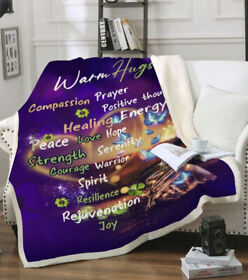 Healing Positive Blanket Gift For Encourage Hug Strength Thoughts