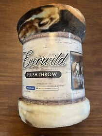 Heartland Plush Throw Blanket Wild Horses Running 50in X 60in Home Decor