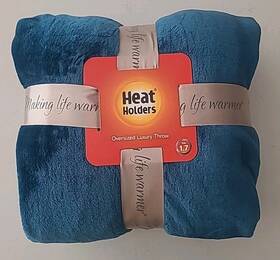 Hhu02748 Heat Holders Extra Soft 1.7 Tog Luxury Thermal Fleece Blanket Teal B3-cl