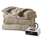 Bsm9bqs-r772-16a00 Heated Blanket Microplush Queen Size Sunbeam Mushroom