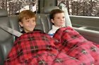 Heated Electric Blanket Fleece Travel 12 Volt Red Plaid Warm Car Truck Van 182845000060