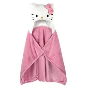 Hb9825 Hello Kitty 073558869825 Kidsft Hooded Blanket