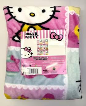 Hello Kitty 190604980669 Easter Plush Throw Silk Touch 50 X 70 Eggs Chicks Nwt
