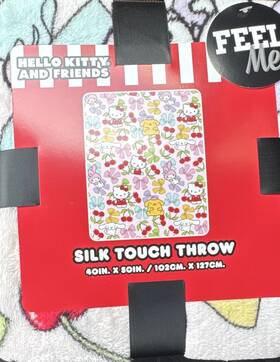 Hello Kitty And Friends Sil-34714 Silk Touch Polyester Throw Blanket 40 X 50 In Multicolor