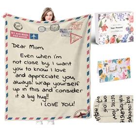Heluqu 758481446526 Moms Throw Blankets Anniversary Birthday For Mom From Daughter Son Flannel B