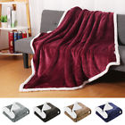 Hf-bt-ay-a03009 Langria Warm Soft Fuzzy Cozy Couch Sofa Flannel Sherpa Throw