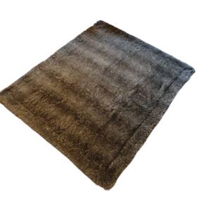 Tr4001-os-cc Hiend Accents Decorative Gray Polyester Fur Throw Blanket 50 Inch X60 Gently Used