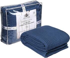 Hillfair 313086584594 100% Combed Cotton Blanket 102x108 Inch California King Size Bed Blanke