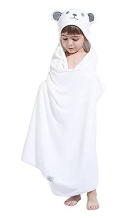 Hiphop Panda 974108630022 Hooded Towel For Kids - Viscose Derived From 30 X 50 Inch Large
