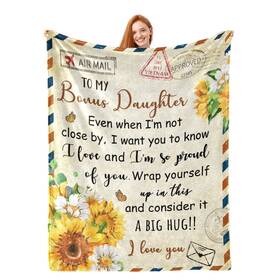 Hjkgyhbj 085353502760 Bonus Daughter Gifts Blanket Birthday Gift For Stepdaughter Gi