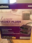 398552 Holmes King Heated Velvet Beige Blanket Plush Size Sunbeam - Luxurious