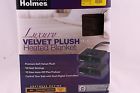 Holmes Luxury Velvet Plush Heated Blanket Dual Control King Size 027045779036