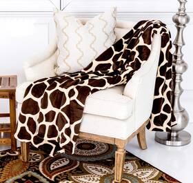 Home Must Haves 724391594749 Giraffe Safari Animal Print All Season Extra Soft Warm Cozy Plush Premium Sof