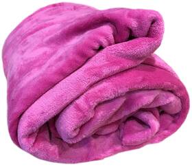 Home Must Haves 736631131041 Solid Hot Pink Blanket Bedding Throw Fleece Super Soft Warm