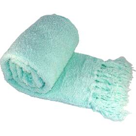 Home Soft Things 773822912126 Blue Fluffy Knitted Woven Throw Blanket 50ftft X 60ftft Harbor Grey Lightweigh