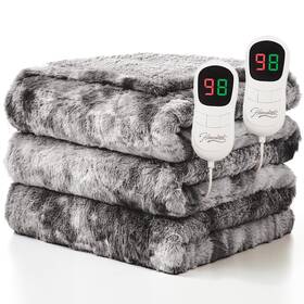 Homemate 714243268867 Electric Heated Blanket Queen Size 84 Inch X90 Heating Dual C