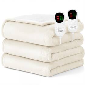 Homemate 714243638769 Electric Heated Blanket King Size - 100 Inch X90 Heating Dual C