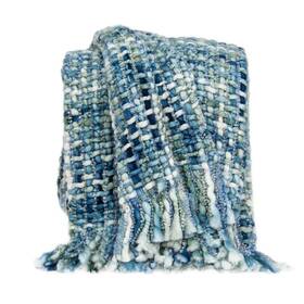 478503 Homeroots Homeroot 52x67 Parkland Collection Mia Transitional Acrylic Blend Throw Blanket