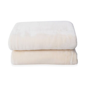 Bd3656822 Homesmart Cream Solid Milky Super Soft Warm Luxury Throw Blanket 100% Microfiber
