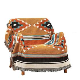 Hm-63x87-aima Homesy Boho Throw Blankets Southwestern Bed Throws Cover Reversible Green Azt