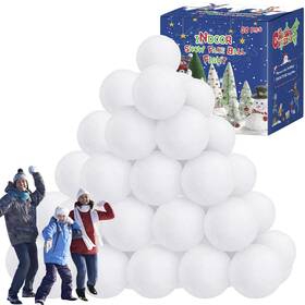 Homiar 734730721071 36 Pcs Snow Balls For Kids Indoor Plush Ball Fight Set Soft Fak