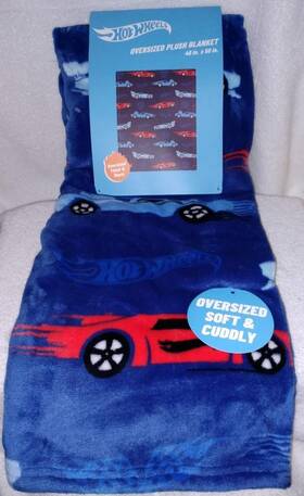 Hot Wheels 632878115373 Oversized Throw 40 Inch X 50 New Very Soft