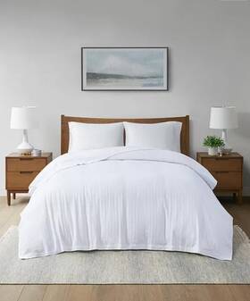 Hotel Collection 194136475594 White 100% Egyptian Cotton Blanket Size Twin
