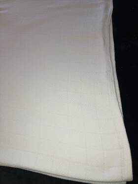 78651 Hotel Collection Luxury Cotton Blanket 84x96 Ivory