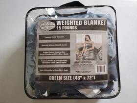 Hotel Collection 840463027059 Weighted Blanket 15 Pounds Queen Size 48x72 Mink And Microfiber