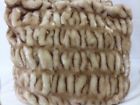 Hotel Collection Faux Fur Sable Gold Throw Blanket 50 X 70 689439770755