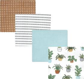 21721 Hudson Baby Unisex Cotton Flannel Receiving One Size Light Blue