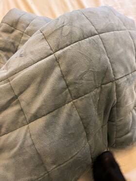 Hugbud-60x80-15lb-gray Hug Bud Weighted Blanket 60 Inch X 80 15-lbs Queen/king Size Bed- Light Gray
