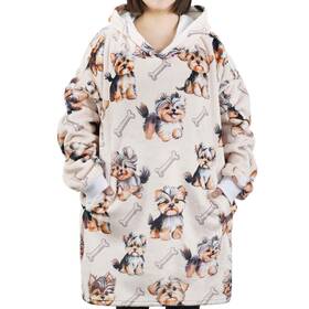 B0cyprqqsk Huglanket Yorkie Gifts For Lovers Dog Mom Wearable Blanket Hoodie
