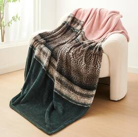 Hyseas 974569316275 Super Soft Throw Blanket Leopard Print Flannel Fleece Lightweight Bed B