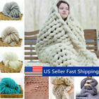 Iad550483 Size Luxury Handmade Knitted Blanket Chunky Warm Wool Throw Bed