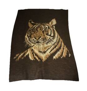 Ibena Dolan Rn55311 Tiger Animal Print Blanket Acrylic Cotton 6 W X 7 Lsize