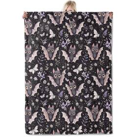 87f46r4hbg131 Icaav Cute Bat Blanket 50 Inch Kawaii Halloween Lightweight Flannel Throw With