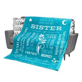 Fe-6-5 Iceridge Gifts For Sister Blanket Birthday Presents Happy Snuggly Soft