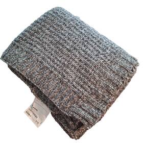 403.522.79 Ikea Dunang Throw Blanket Gray Grey Wool Blend Chunky Knit