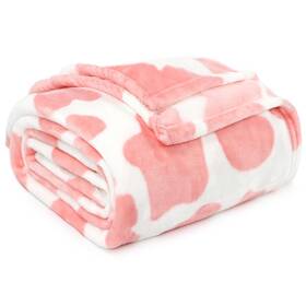 Imuku 648564282731 Lightweight Blanket Pink Soft Fleece Blankets Small Warm Throw For Bed