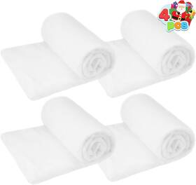 15095 Inc Christmas Snow Blanket Roll 3x8 Ft 1 Pcs For Decoration Thick White