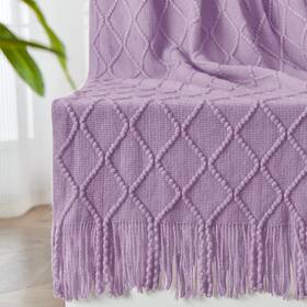 Inhand 706384350785 Knitted Throw Blanket For Couch And Bed Soft Living Room Home Decor