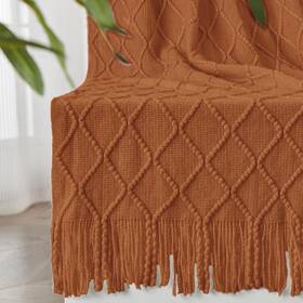 Inhand 706384350822 Knitted Throw Blanket For Couch And Bed Soft Living Room Home Decor K