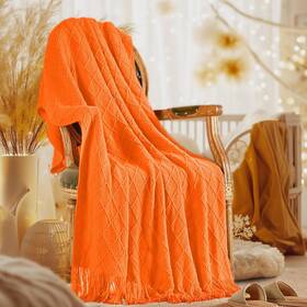 Inhand 732262969916 Best Fall Throw Blanket Burnt Orange Halloween Decor For Couch Soft Living Room